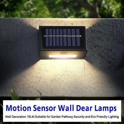 Goede prijs. Motion Sensor Solar Wall Lamps Outdoor Wall Decoration 15LM Suitable for Garden Pathway Security and Eco Friendly Lighting online