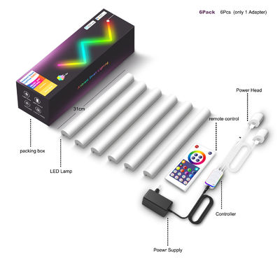Good price 24W Multi-Coloured LED wandlampen WIFI ODM 310*30*27MM Smart Wall Lamp online