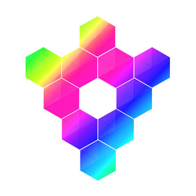 Goede prijs. BQB RGB wandlamp Meerkleurig Draadloos Driehoek RGB wandlampen online