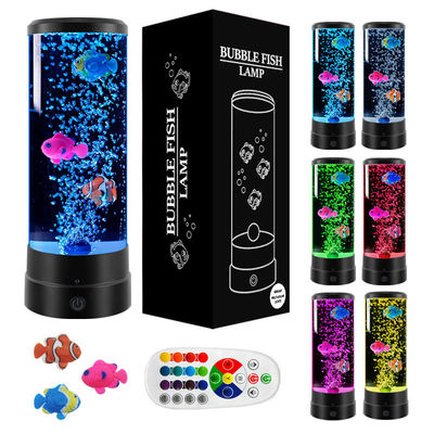 Goede prijs. RoHs Usb LED kwallenlamp 12 inch cilindrische bubbelvislamp 7 kleur online