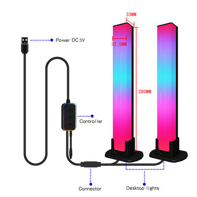 Goede prijs. Bluetooth Atmospheres Desk Lamp LED 280*33*32.5mm Materiaal ABS+ PC online