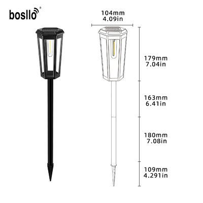 Goede prijs. Waterdichte Solar Tuinlamp PC Materiaal LED Lampen voor Buitenfeesten online